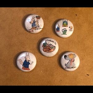 Rocko's Modern Life Badge Button Pins 1 inch (set of 5)
